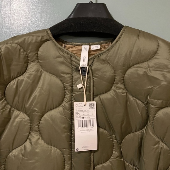 Mango Olive Green Puffer Jacket - Picture 5 of 8